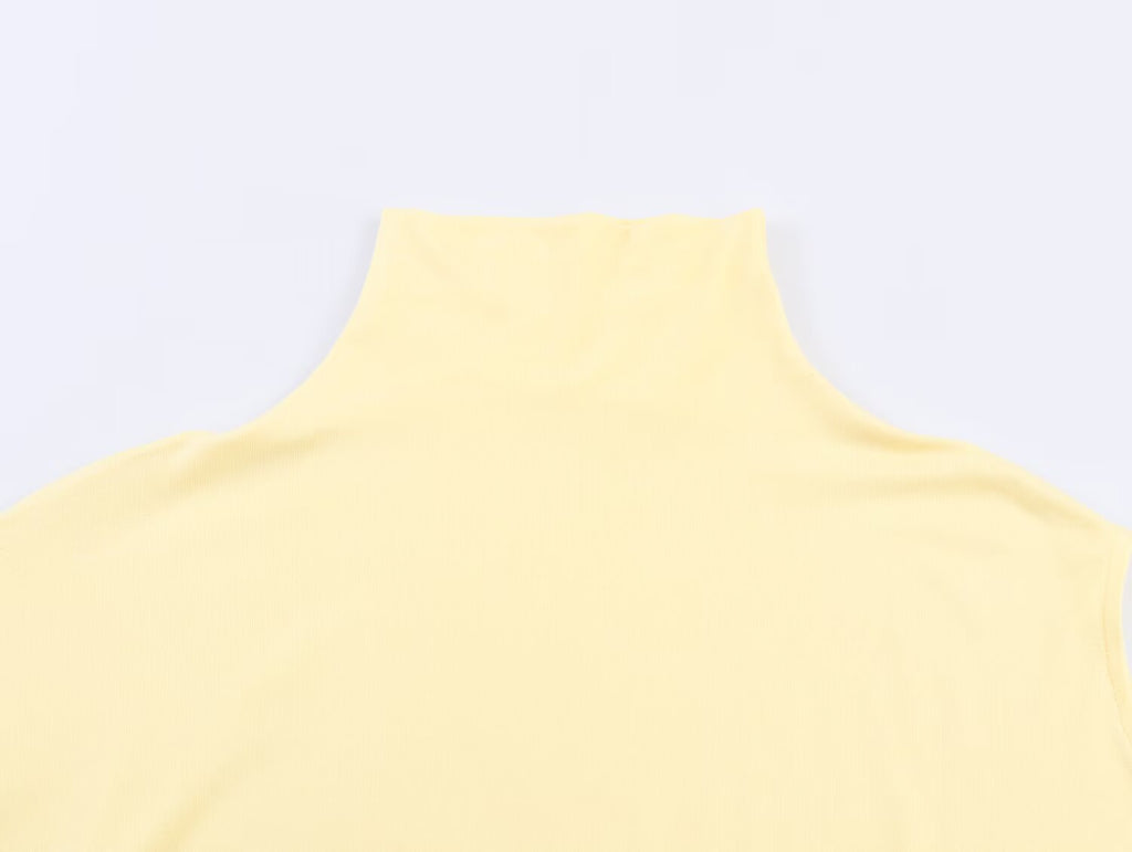 Women's Spring Fashionable All Match Niche Design Vertical Asymmetric Women Top