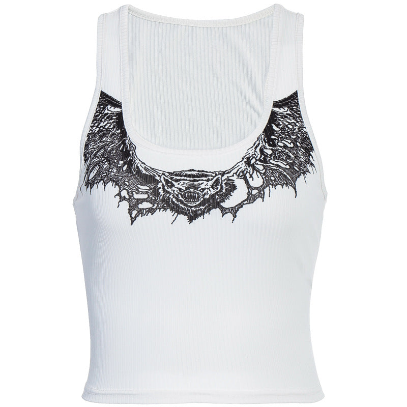 Women's Animal Print Vest Autumn Winter Clothing Top Stall