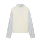 Women's Striped Knitted Knit Sweater