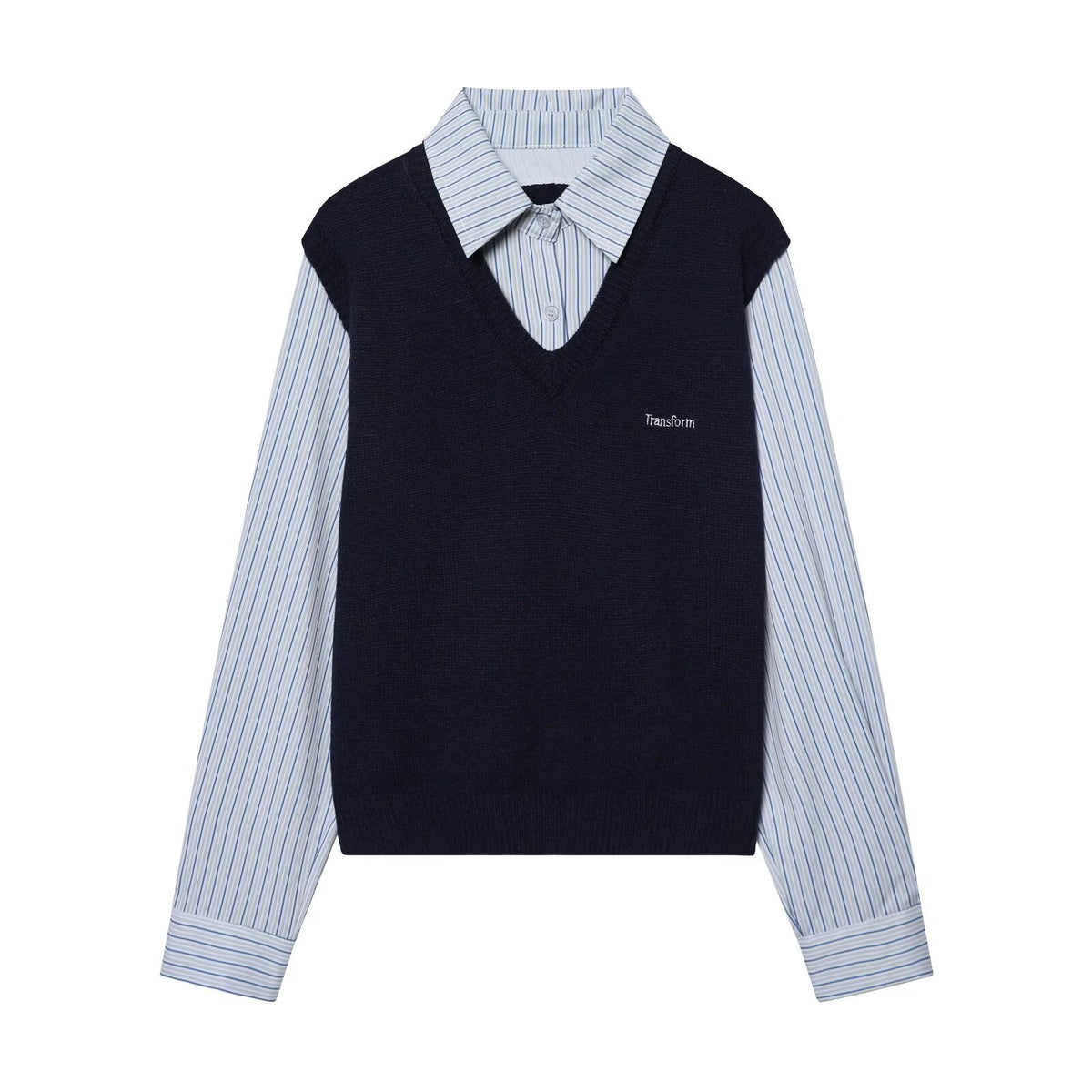 Women's Striped Knitted Knit Sweater