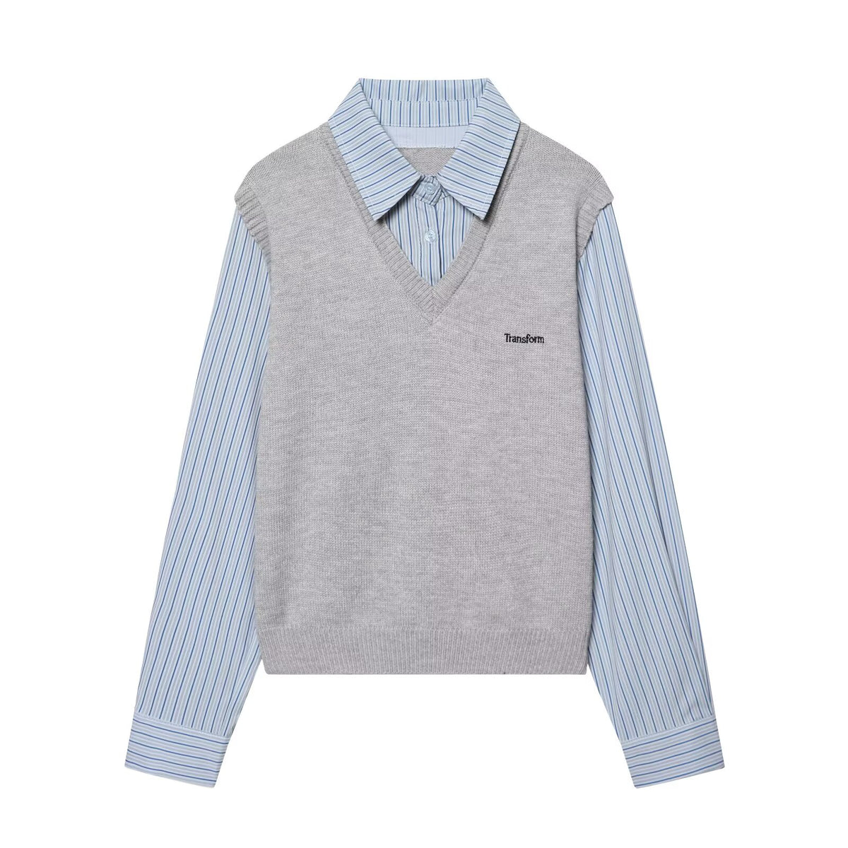 Women's Striped Knitted Knit Sweater