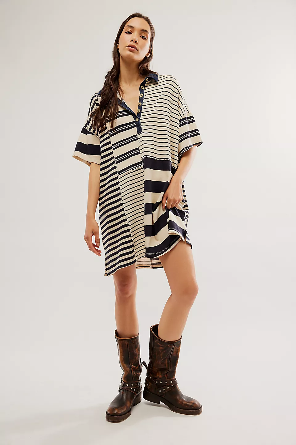 Women's Striped Casual Dress