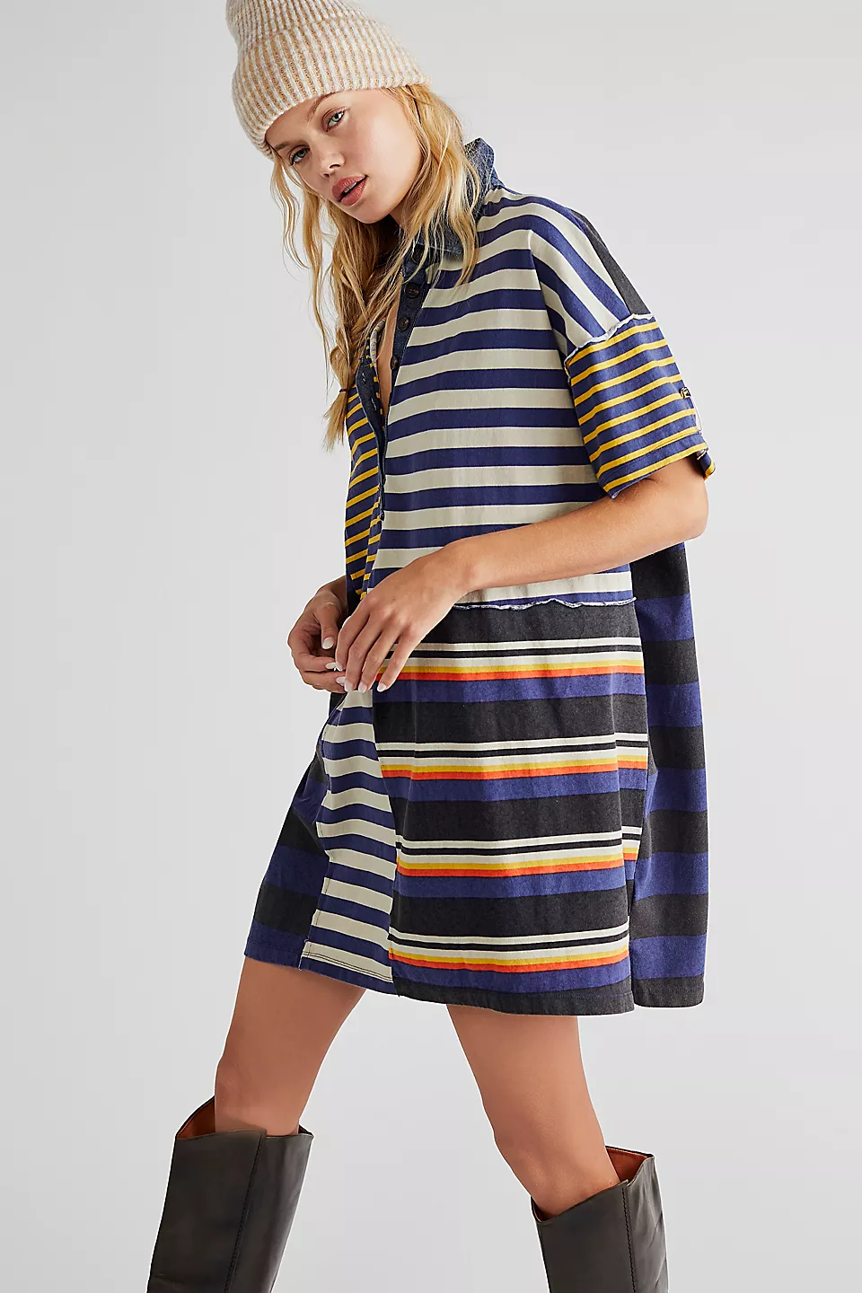 Blue and Yellow Stripes