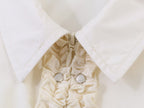 Spring Women Rivet Laminated Decoration Shirt Skirt Sets