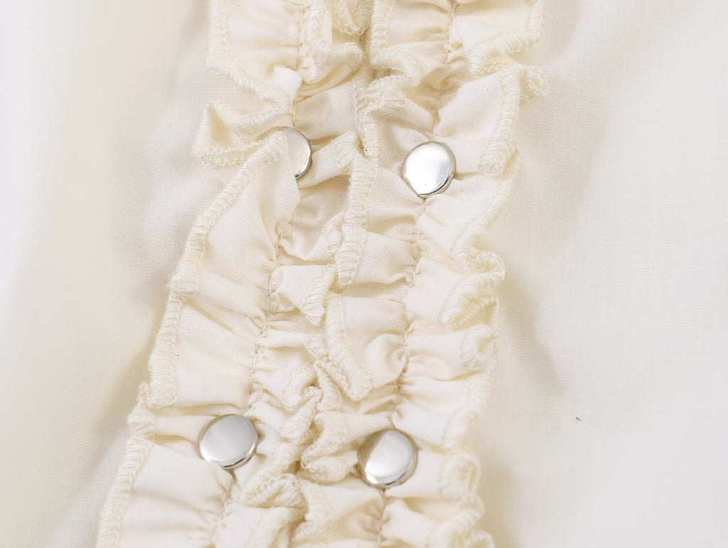 Spring Women Rivet Laminated Decoration Shirt Skirt Sets