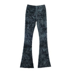 Spring Silk Net Halter Top Bell Bottom Pants Sets