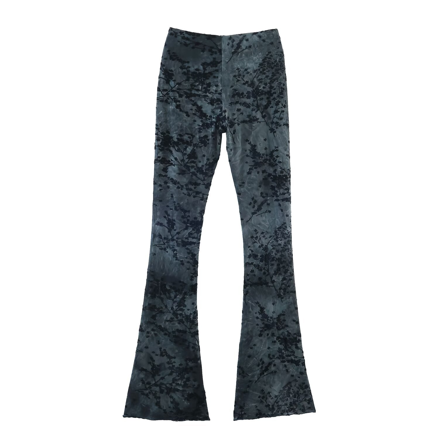 Spring Silk Net Halter Top Bell Bottom Pants Sets