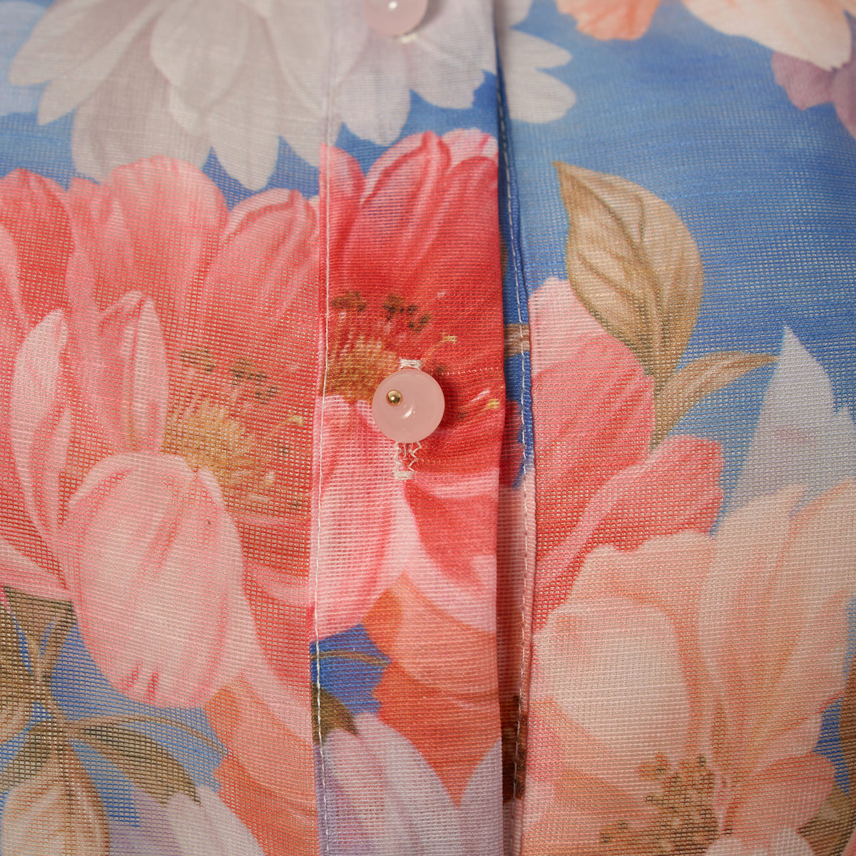 Women's Summer Floral Short Sleeved Waist Long Dress