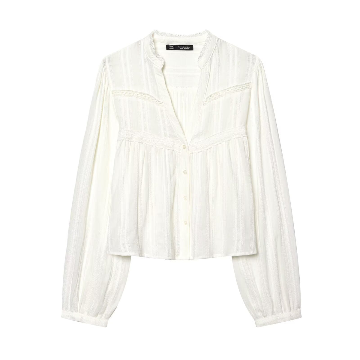 Women's Lace Long-Sleeve Vintage Shirt