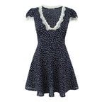 Women's Lace Polka Dot Dress