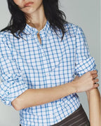 Women's Plaid Poplin Shirt