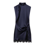 Women's Lace Satin Dress