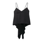 Women's Asymmetric Silk Satin Texture Underwear Top