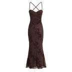 Women's Lace Backless Dress
