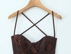 Women's Lace Backless Dress