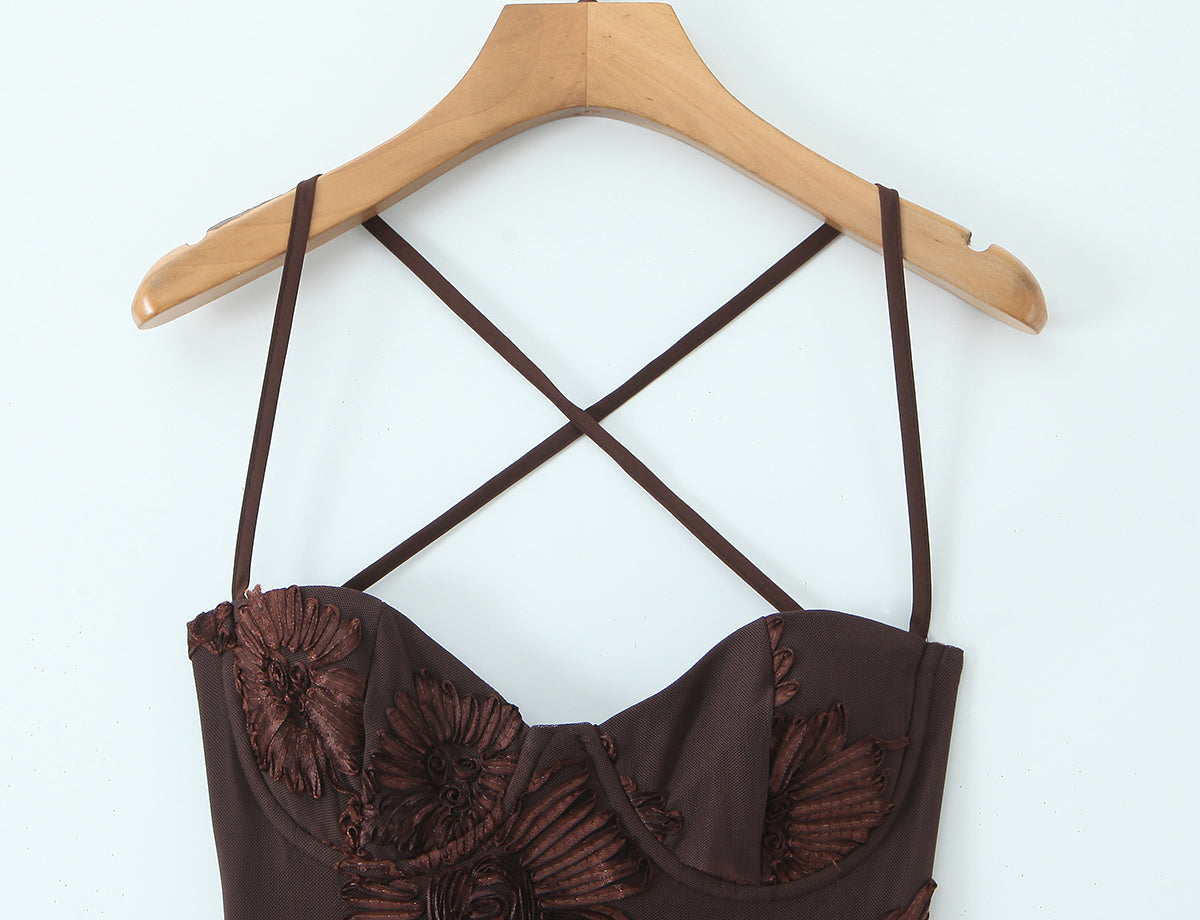 Women's Lace Backless Dress