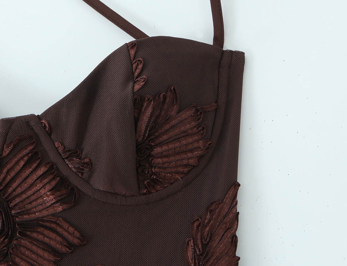 Women's Lace Backless Dress