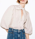 Women's Striped Bow Shirt