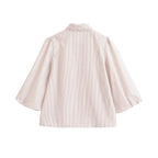 Women's Striped Bow Shirt