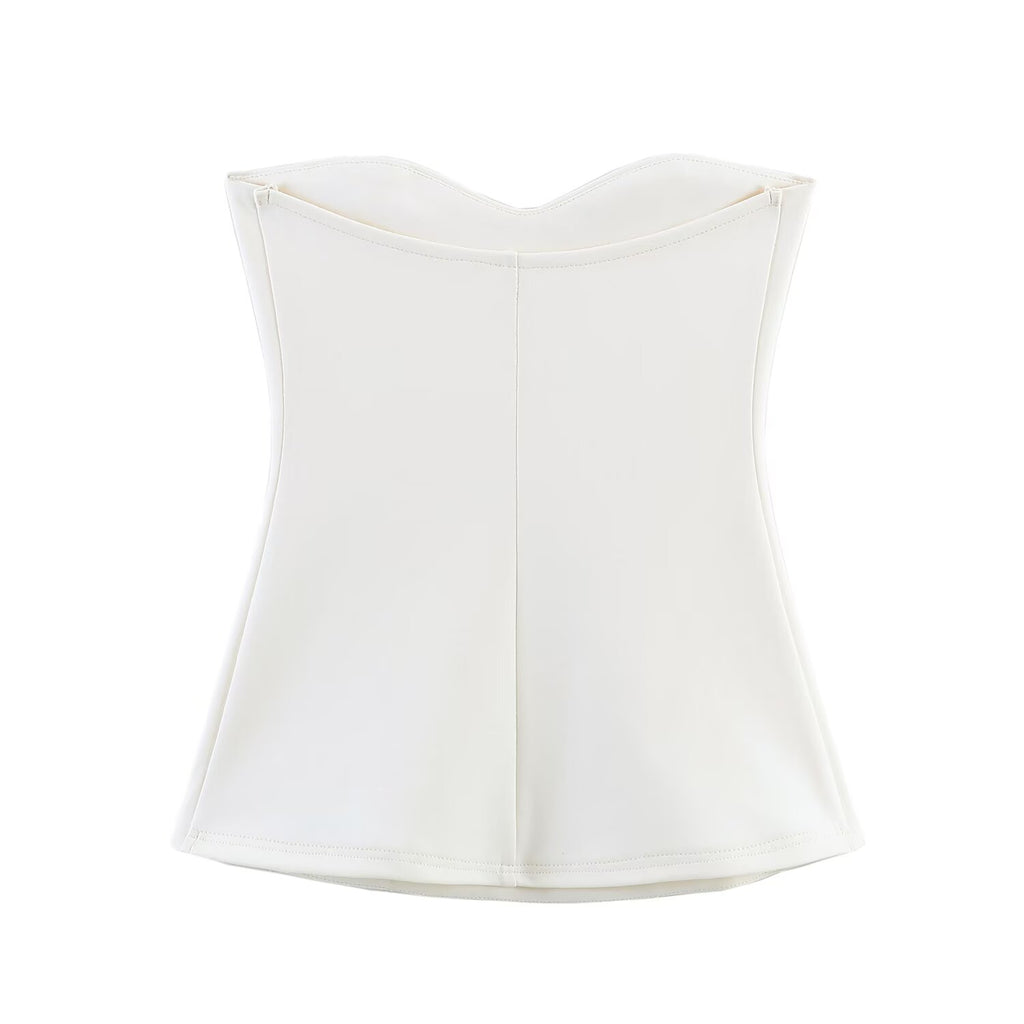 Fashionable Hair Heart Shaped Collar Tank Top