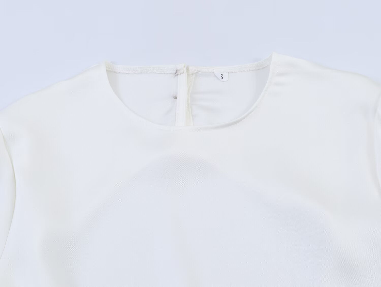 Asymmetric Silk Satin Backless Top
