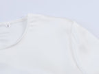 Asymmetric Silk Satin Backless Top