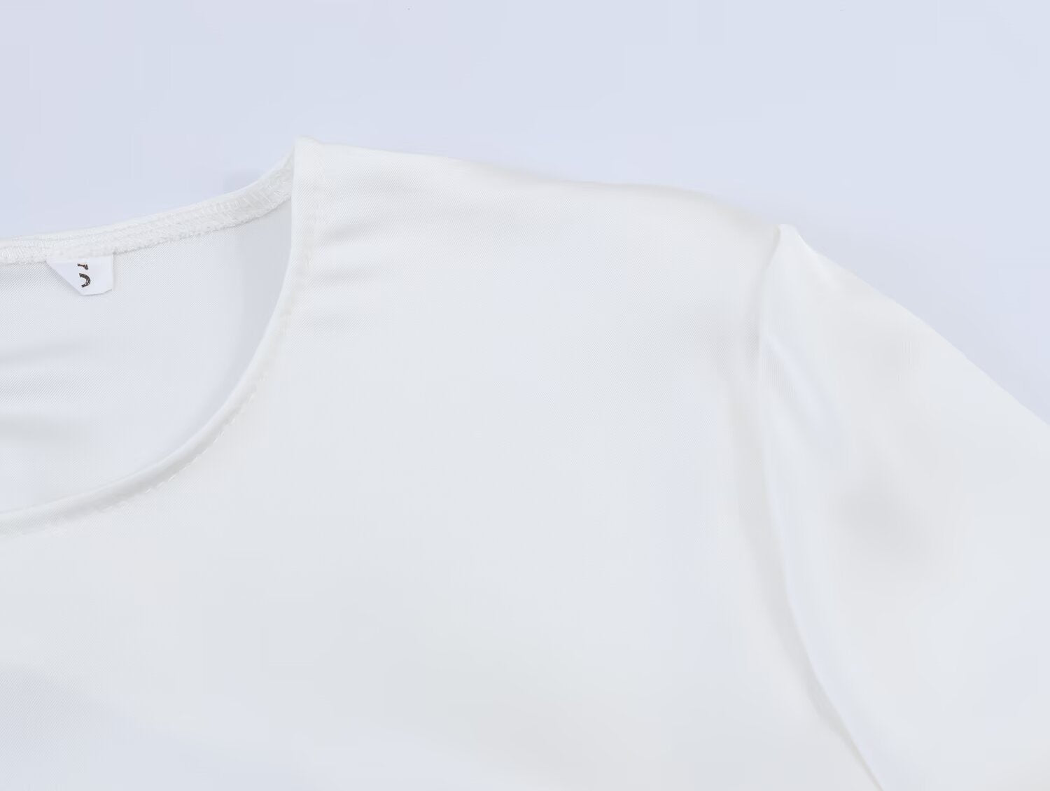 Asymmetric Silk Satin Backless Top