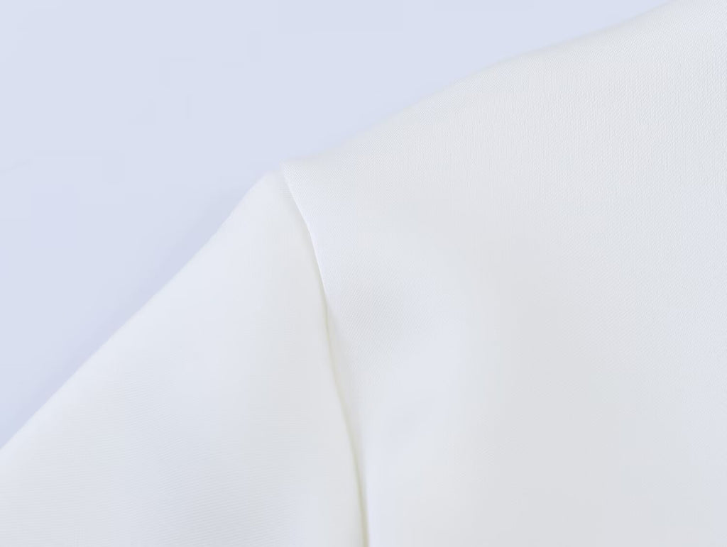 Asymmetric Silk Satin Backless Top