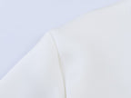 Asymmetric Silk Satin Backless Top