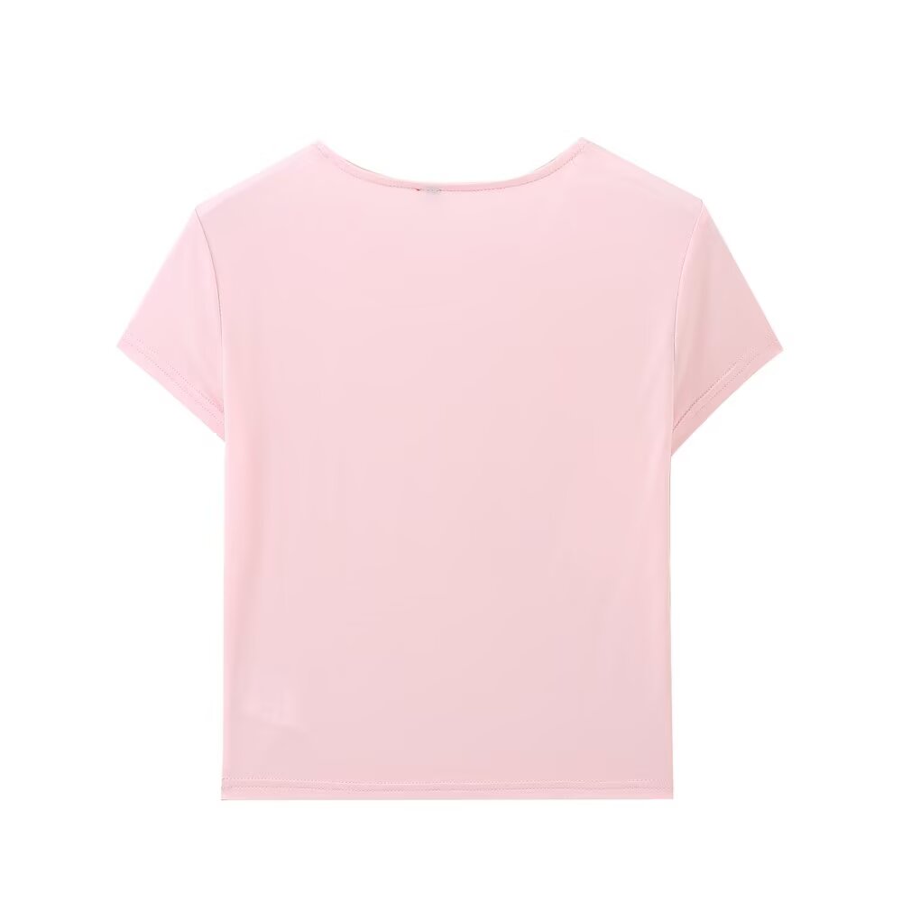 Women's Women Clothing Summer Simple Fashionable Floral Printed Nylon T Shirt