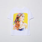 Women's Clothing Summer All Match Girl Printed T Shirt