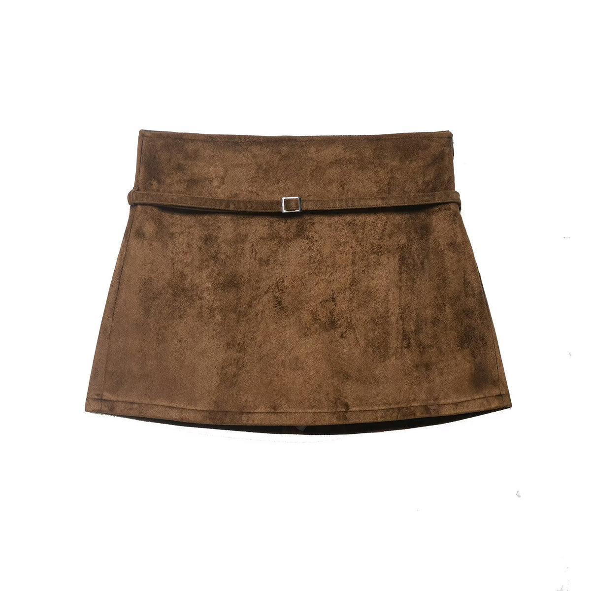 Summer Belt Suede Texture Skirt