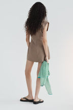 Women's Striped Sleeveless Dress
