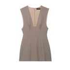 Women's Striped Sleeveless Dress