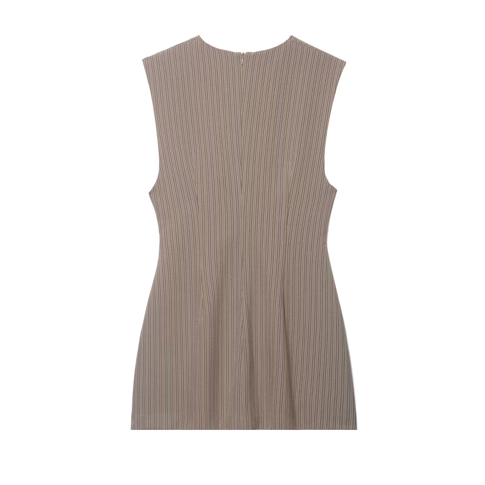 Women's Striped Sleeveless Dress