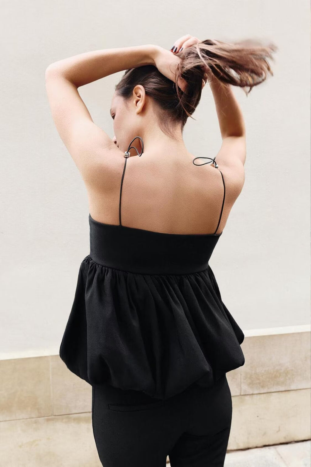 's Cute Youth Looking Balloon Camisole Slim Fit Top