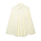 Loose Long Sleeve Poplin Shirt