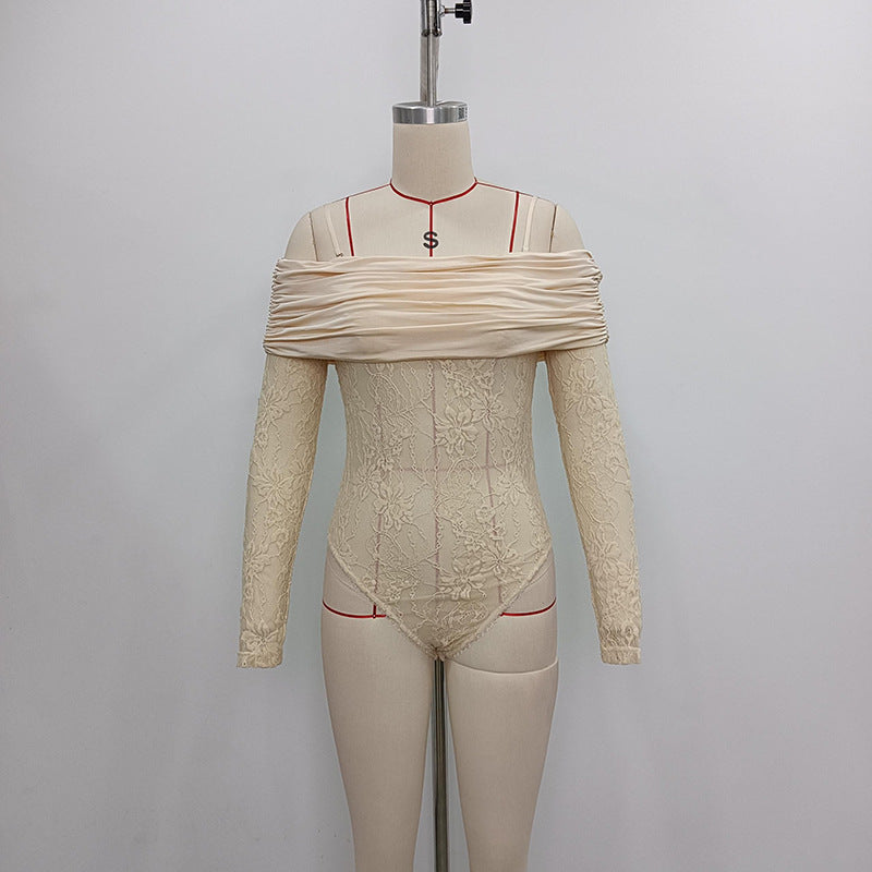 Women's Off Shoulder Slim Fit Bodysuit