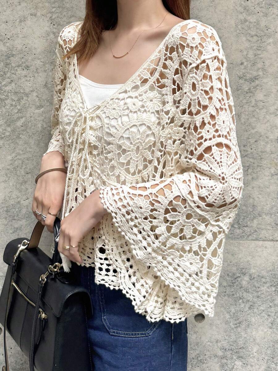 Women Summer Solid Color Long Sleeved Blouse