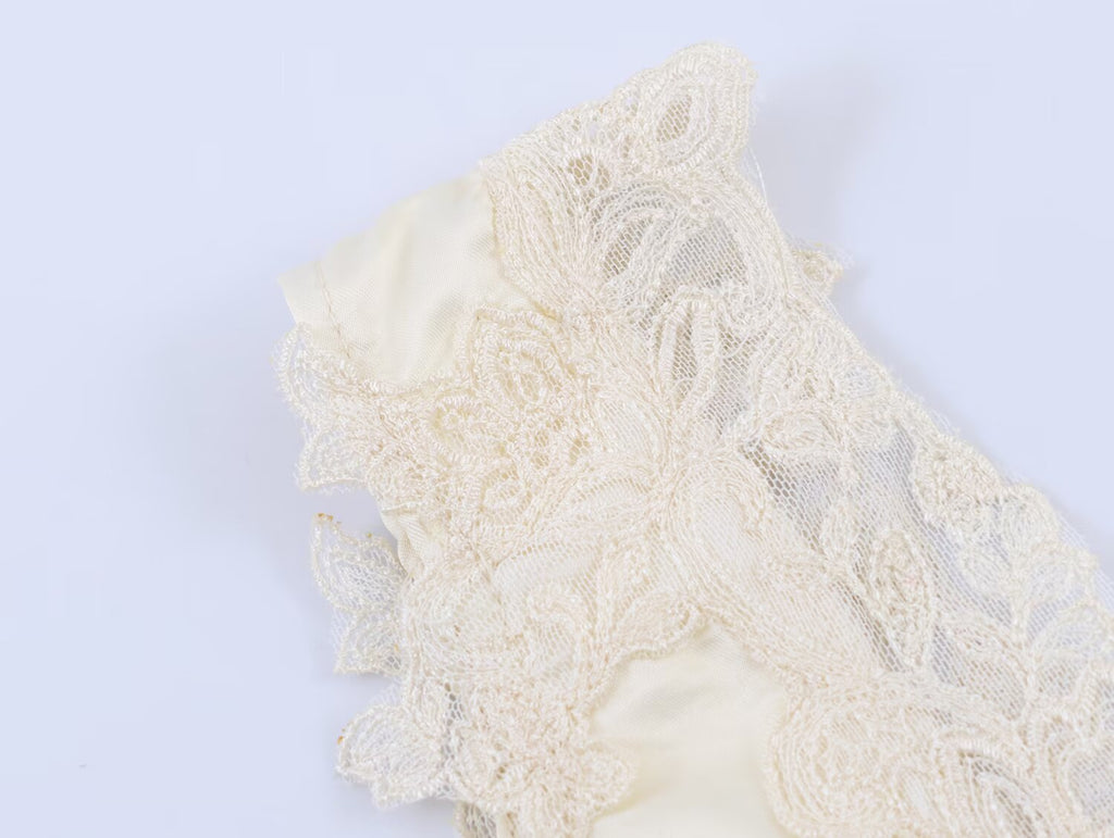 Satin Lace V Neck Sleeveless Jumpsuit