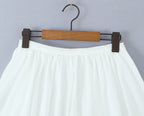 Summer Clothes Elegant Embroidery Low Waist Puffy Bud Skirt