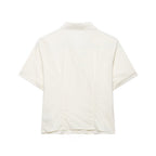 Women's Clothing Spring Rivets Laminated Shirt