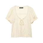 Women's Embroidered Tulle Shirt