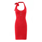Red Halter Dress