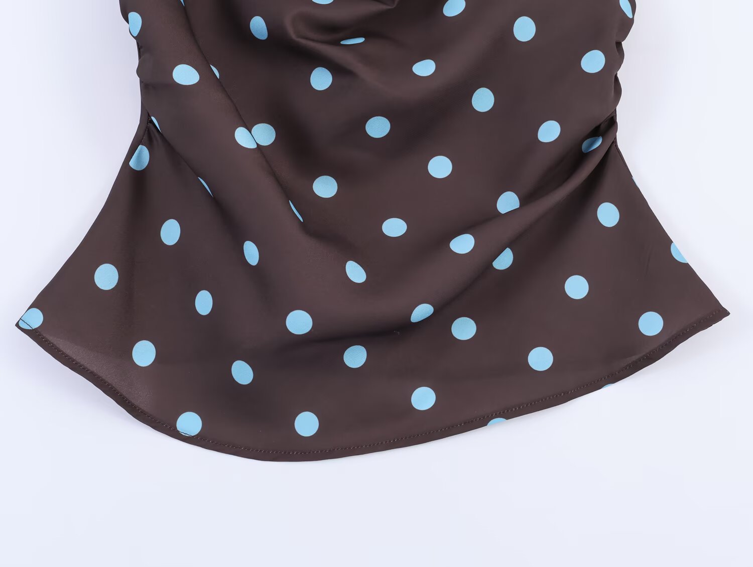 Women's Women Clothing Drape Polka Dot Brace Top