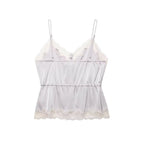 Women's Satin Lace Trim Camisole