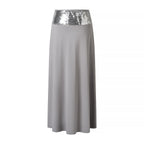 Women Backless Top Vest High Waist Straight Mid Length Skirt Set