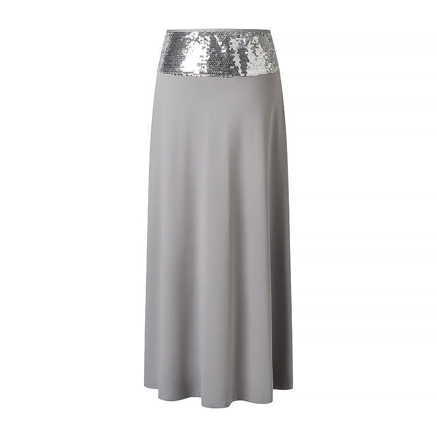 Women Backless Top Vest High Waist Straight Mid Length Skirt Set