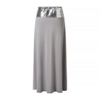 Women Backless Top Vest High Waist Straight Mid Length Skirt Set
