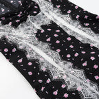 Top Long-Sleeve Lace Stitching Dress